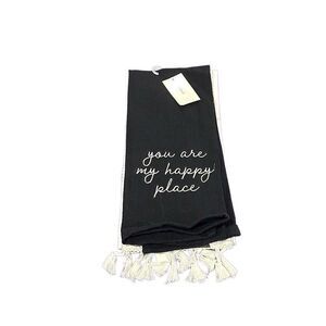 NWT “Your my happy place” bar towel set